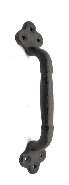 Cast Iron Gate Sliding Door Pull Handle Hardware Shed Barn Rustic Farmhouse 2