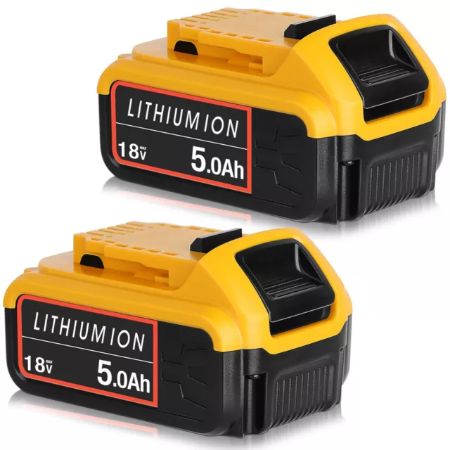 2-PACK Für DeWalt DCB184 Akku 18V 5 Ah XR Li-Ion Batterie DCB182 DCB205 DCB206