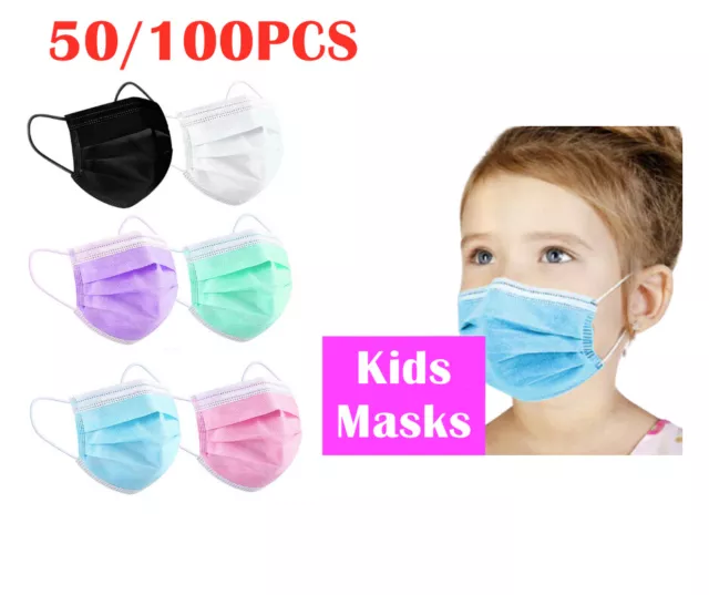 50/100Pc Disposable Surgical Kids Face Masks Children's Mask Child 3Layer Masks