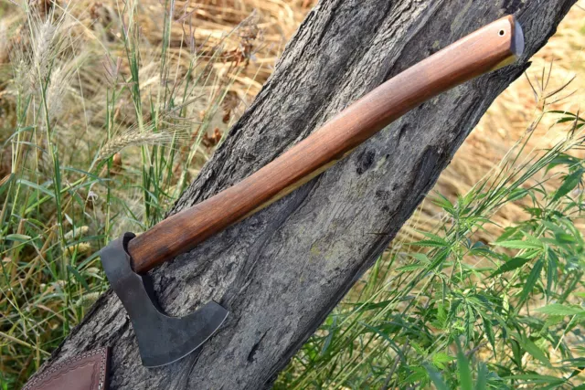 Viking Hand Forged 1095 High Carbon Steel Blade, Tomahawk,Hatchet,Combat Axe