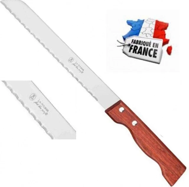 Couteau à Pain Cranté La Fourmi - Lame 24 Cm Inox - Made In France - Réf 10282