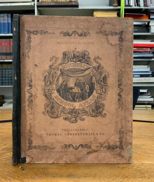 1853 Mitchell's School Atlas - 32 Color Maps - Female Provenance