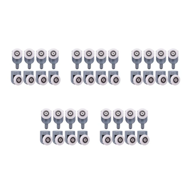 40Pc Shower Door Castors Shower Door Rollers Sliding Door Roller GuideZ6U1