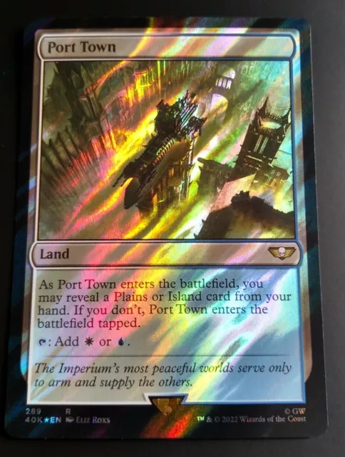 MTG Warhammer 40k - Port Town - Surge Foil Rare