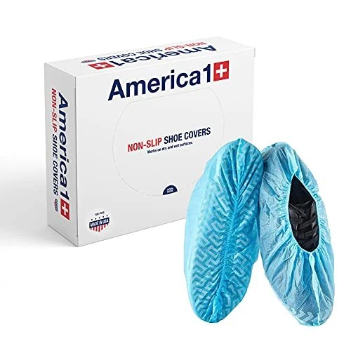 America 1 Non Slip Disposable Shoe Covers Pack of | Disposable Shoe and 100