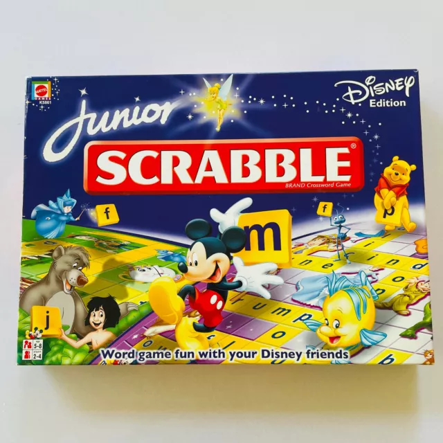 Junior Scrabble Disney Edition, 2006 Matel. Never Played With Game.