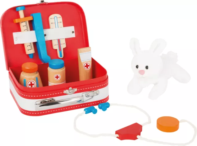 Tierarzt Koffer Hase Arzt Holz Spiel Kinder Spielzeug Tiere Koffer Doktor