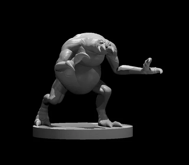 CHUUL 3D Printed Resin DnD/Pathfinder/Tabletop RPG Figure Mini 15.46