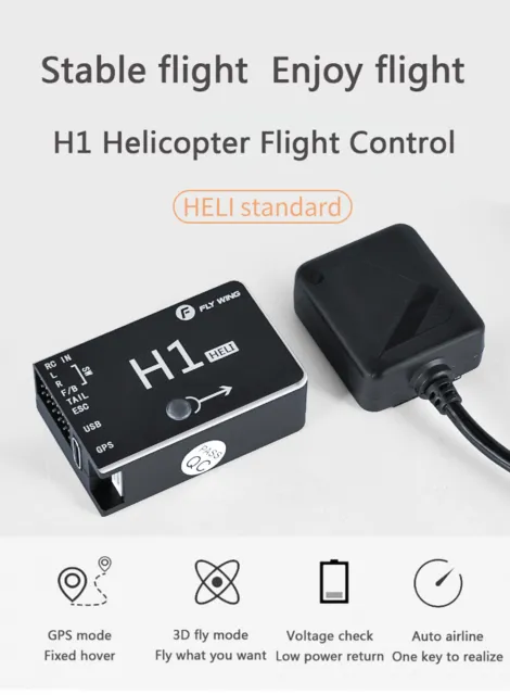 Fly Wing H1 Flight Controller GPS 6CH Flybarless Gyro für FW450 450L Helicopter 2