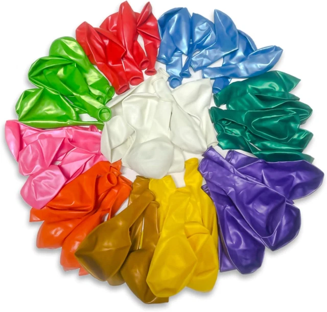 Bunte Luftballons 12 Zoll – 30 Stück, Marmor-Effekt, Latex, Für Partys & Dekoration