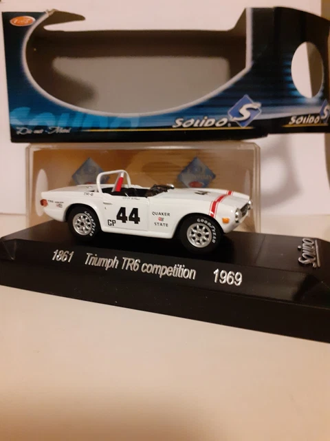 Miniature Solido 1/43 Triumph TR6 Compétition 1969 N°44 – Collection France