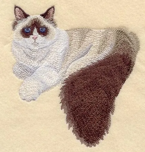Embroidered Fleece Jacket - Ragdoll Cat C7934 Sizes S - XXL
