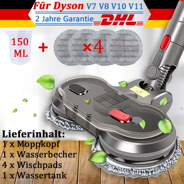 Wischaufsatz Für Dyson V7 V8 V10 V11 V15 Wischmop Nass Trocken Wisch-Kopf NEU