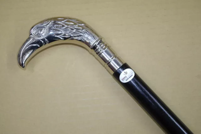 Aigle Canne à Marche Canne de Marche Stock Argent Noir 96 CM Canne