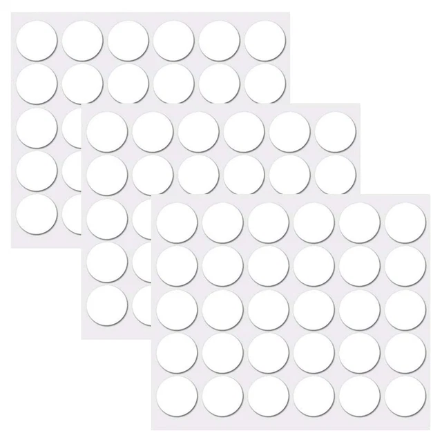 216 Pezzi Copriviti Per Mobili - Tappi Autoadesivi 21mm, Bianchi E Colorati, Facili Da Applicare