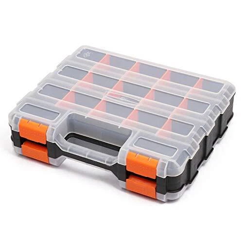 Double Side Tools Organizer, Customizable Removable Plastic Dividers,