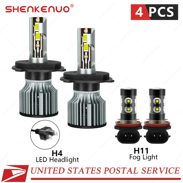 FOR TOYOTA YARIS iA 2018-2017 4x Combo H4 9003 H11 LED Headlight Fog ...