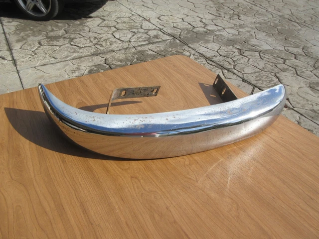 Mercedes-Benz W186 Adenauer RIGHT FRONT OEM chrome bumper with brackets DM