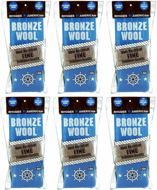 (6) Homax 123100 3 pack Fine Bronze Wool Pads