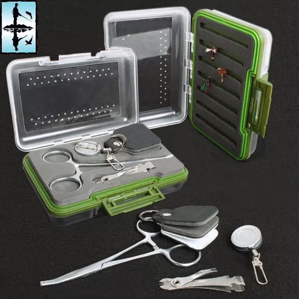 Streamside Fly Fishing Tool Kit and Fly Box - NEW PERFECT FOR TRAVELLING LIGHT