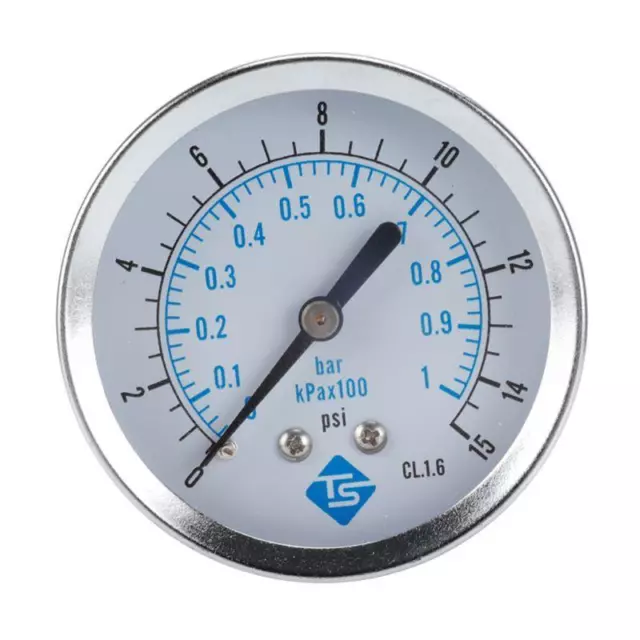 Compact Pressure Gauge Mini Mechanical Pressure Gauge 0-15psi 0-1bar/kpa 1/4"