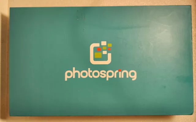 Photospring 8 8" 16GB Wi-Fi Digital Photo Frame and Album Black 15,000 Photos!
