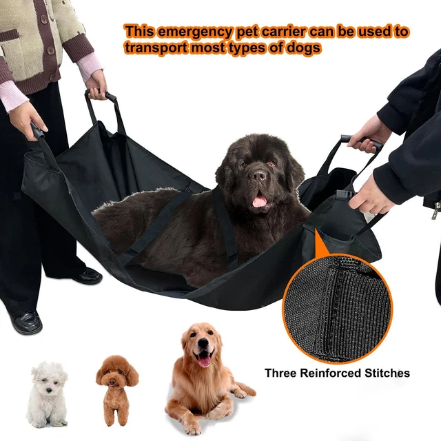 Transport Stretcher Wear Resistant Durable with Adjustable Belt Keep Your Pet
