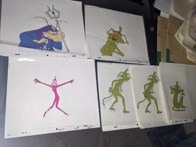 VINTAGE EWOKS animation cels BACKGROUND production art  Star Wars Animated I8
