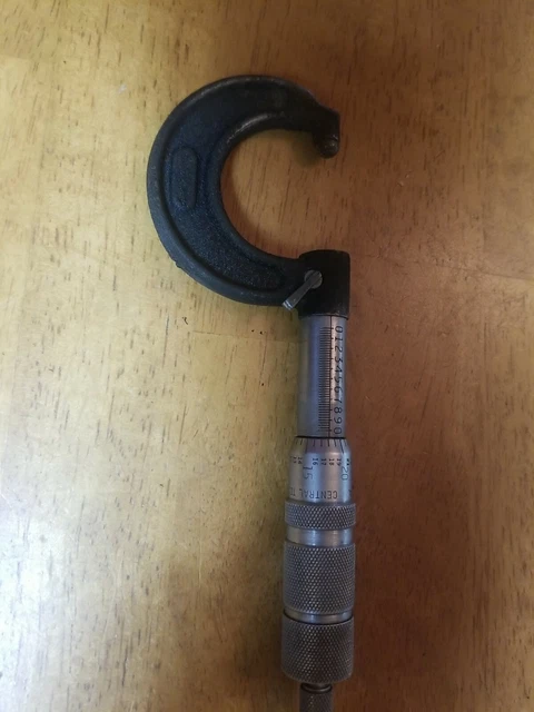 Central Tool 0-1" Micrometer  Cranston  RI USA