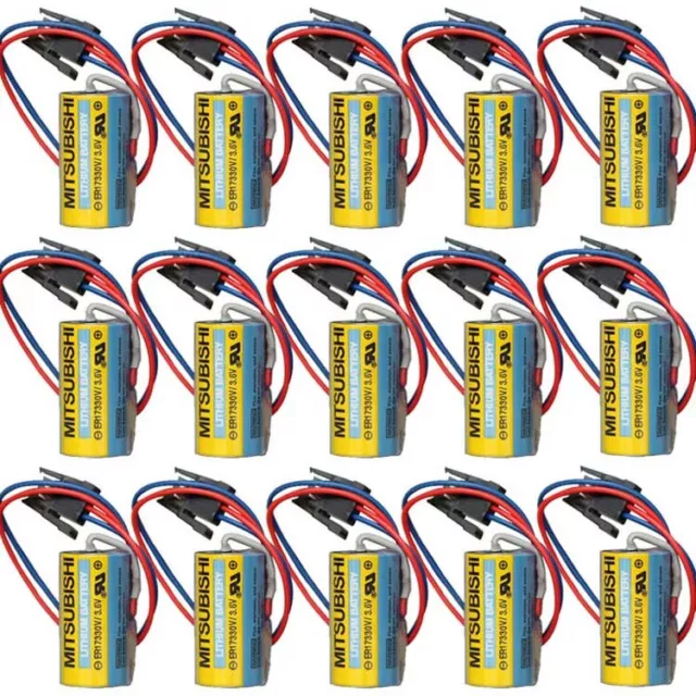 15X MR-BAT ER17330V/3.6V Mitsubishi A6BAT PLC Batterie for FANUC CNC System New