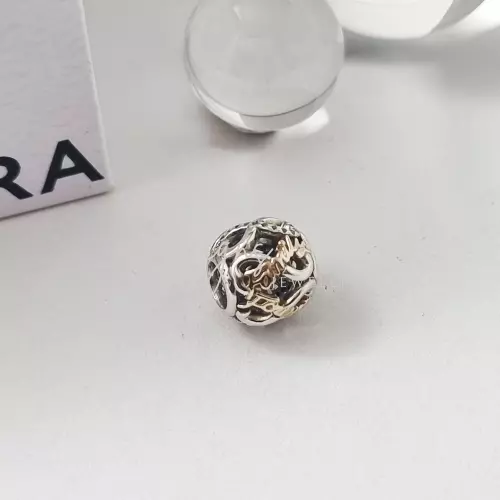 NC Designs Genuine Pandora Sterling Silver and 14kt Family Forever Charm 791525 3