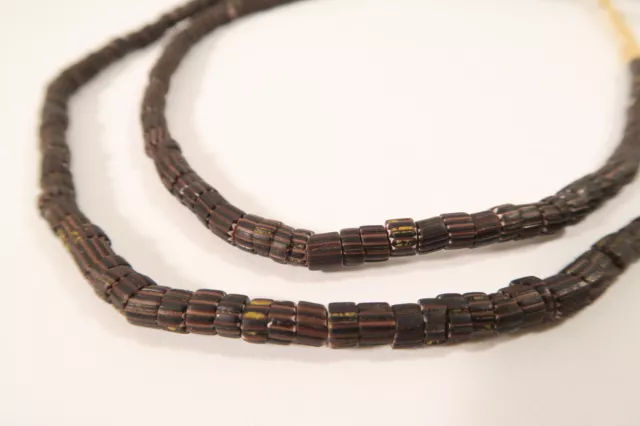 Alte Venezianische Glasperlen Chevron EP70 Old African Trade Beads Afrozip