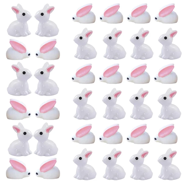 60pcs Mini Bunny Figuren Moos Landschaft Kaninchen Ornamente Bunny Decor
