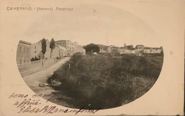Camerano (Ancona) cartolina viaggiata 1910