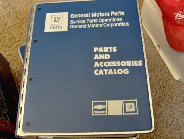 1984-1988 Pontiac Fiero 1982-1989 pontiac station wagon GM parts catalogs binder