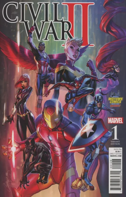 Civil War II #1 Marvel (2016) NM Midtown J Scott Campbell Color Variant Comic