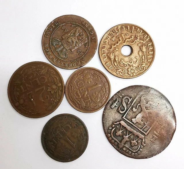 Pack 6 Piece Netherlands & Colonies. Ref60424