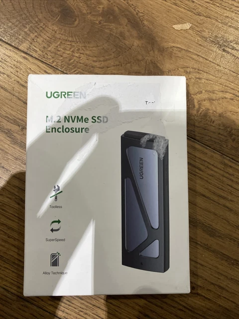 UGREEN M.2 NVME SSD Enclosure, Tool-Free NVMe Enclosure, 10Gbps NVMe to ...