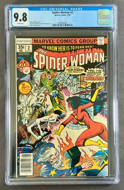 Spider-Woman #2 CGC 9.8 WP NM/M (Marvel 1978) HIGH GRADE BRONZE AGE