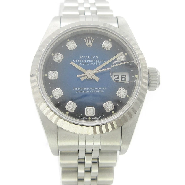 Rolex Oyster Perpetual Datejust Watch 26mm Ref.69174 Blue Gradation SS 56531 Rolex Oyster Perpetual Datejust Watch 26mm Ref.69174 Blue Gradation SS 56531