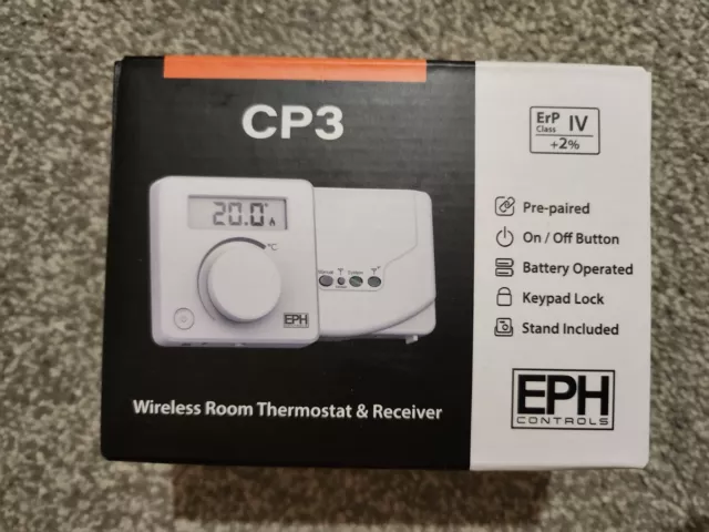 EPH Controls, COMBIPACK3 Wireless Room Thermostat & Receiver