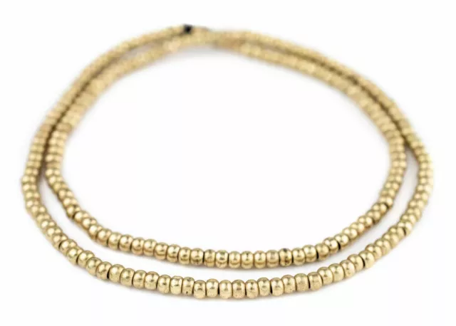 150 GOLD Metal Plated Acrylic Pony Beads with Large 1/8 inch Hole