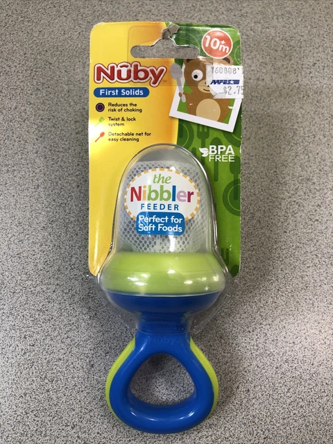 Nûby Nibbler with Travel Cover Blue Locking System BPA Free Child Eating