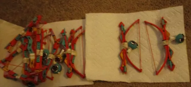 handmade Native American Navajo ornaments Christmas tree bow arrow 12pc
