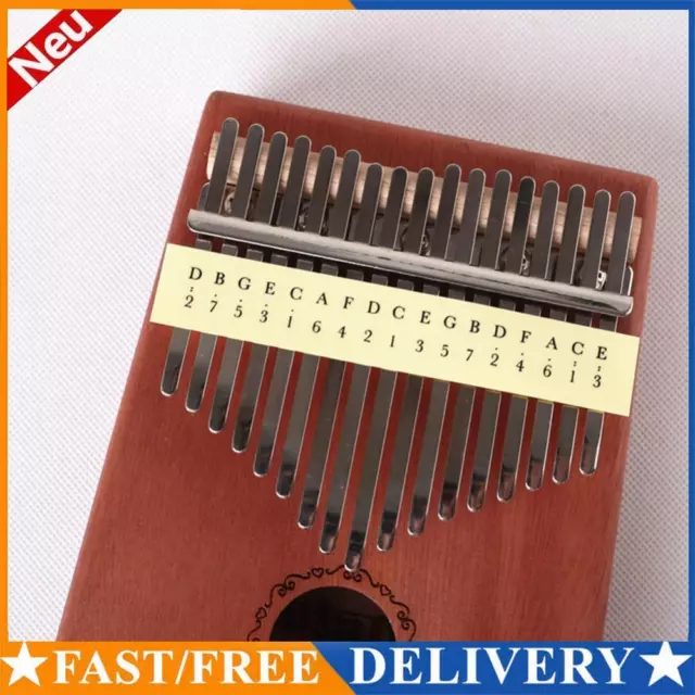 5 x adesivi scala musicale pianoforte pollice adesivi kalimba parti di strumenti musicali