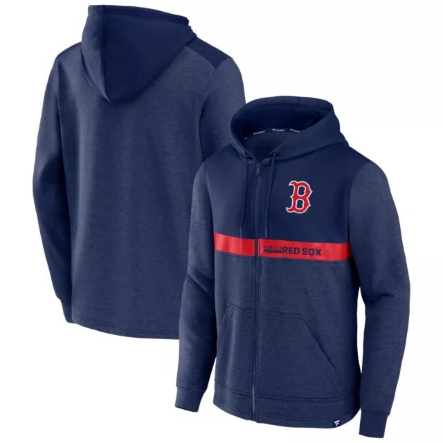 MLB Boston Red Sox Hoody Iconic Fleece Full Zip Baseball hooded Jacke Pullover