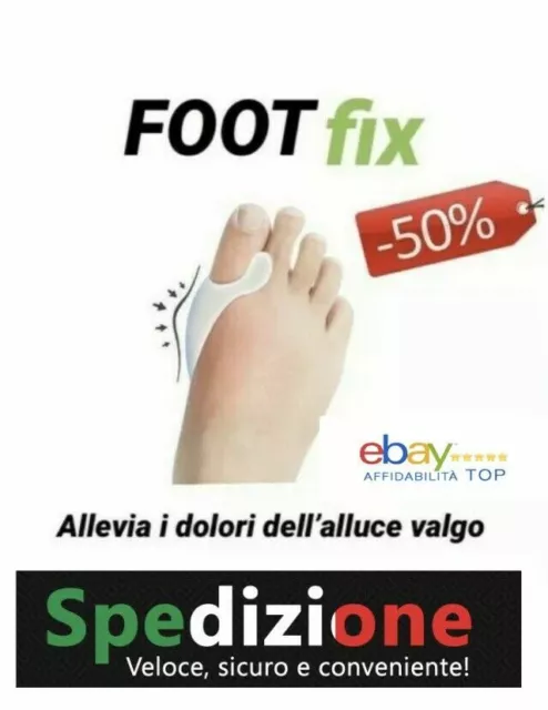 ALLUCE VALGO Confezione FootFix Correttore separatore Silicone FOOT FIX Original