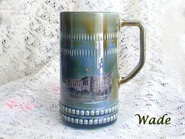 Vintage Wade Porcelain Stein Buckingham Palace Tall Beer Mug Pottery