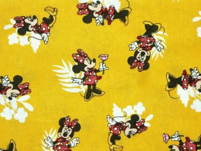 Fat Quarter Disney Minnie Mouse Cotton Fabric  Traditional  Spring Creative  Fq