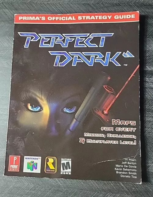 Guía de estrategia oficial vintage Perfect Dark Prima's para Nintendo 64